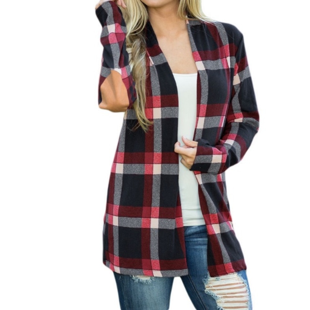 Women’s Plaid Cardigan